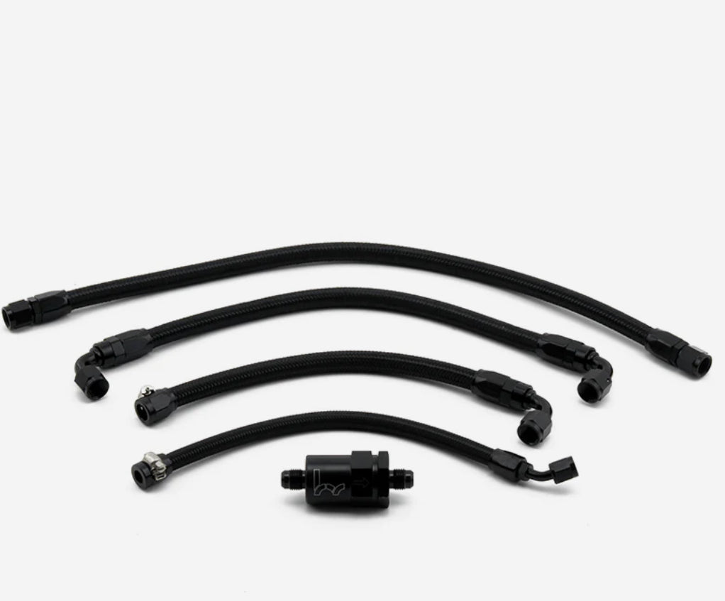 Hybrid Racing K-Series Swap Tucked Fuel Line Kit (92-00 Civic & 94-01 Integra)