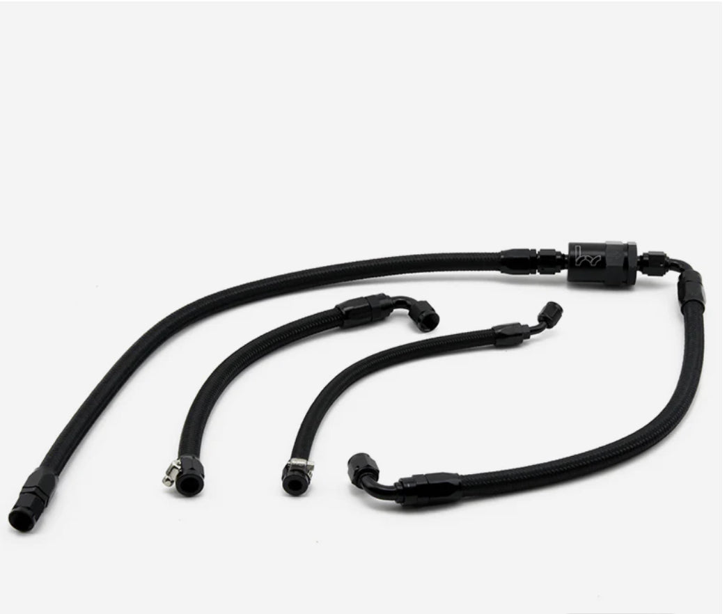 Hybrid Racing K-Series Swap Tucked Fuel Line Kit (92-00 Civic & 94-01 Integra)