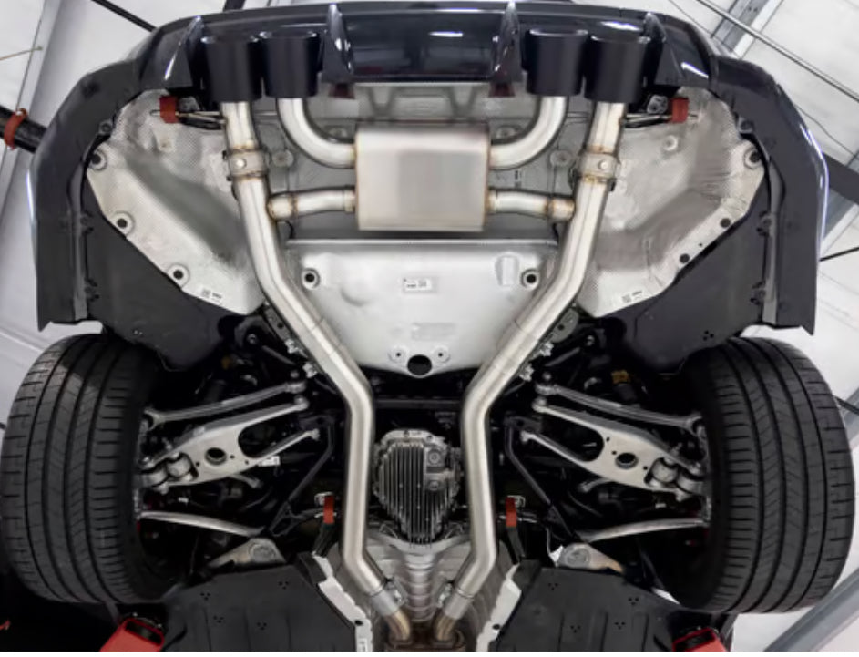 DINAN VALVED AXLE-BACK EXHAUST - 2021-2025 BMW M3/M4