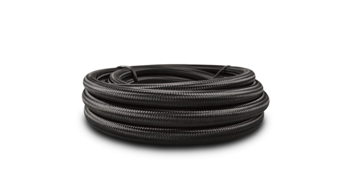 Vibrant Performance Braided Flexible Race Hose -10 AN 20 ft. (Black)