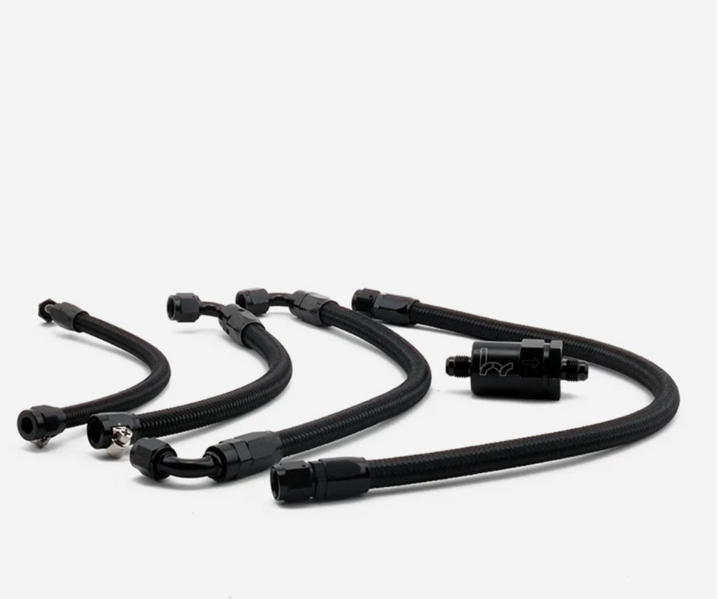 Hybrid Racing K-Series Swap Tucked Fuel Line Kit (92-00 Civic & 94-01 Integra)