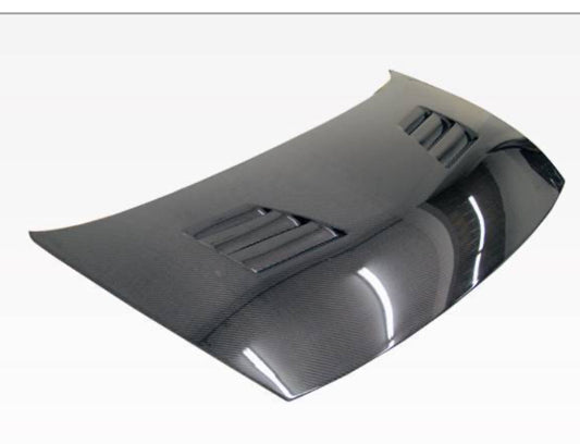 VIS Carbon Fiber Hood Techno R Style for Honda Civic 4DR 2006-2011